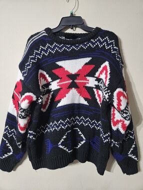 VTG 80s Call Me Grandpa Sweater Large